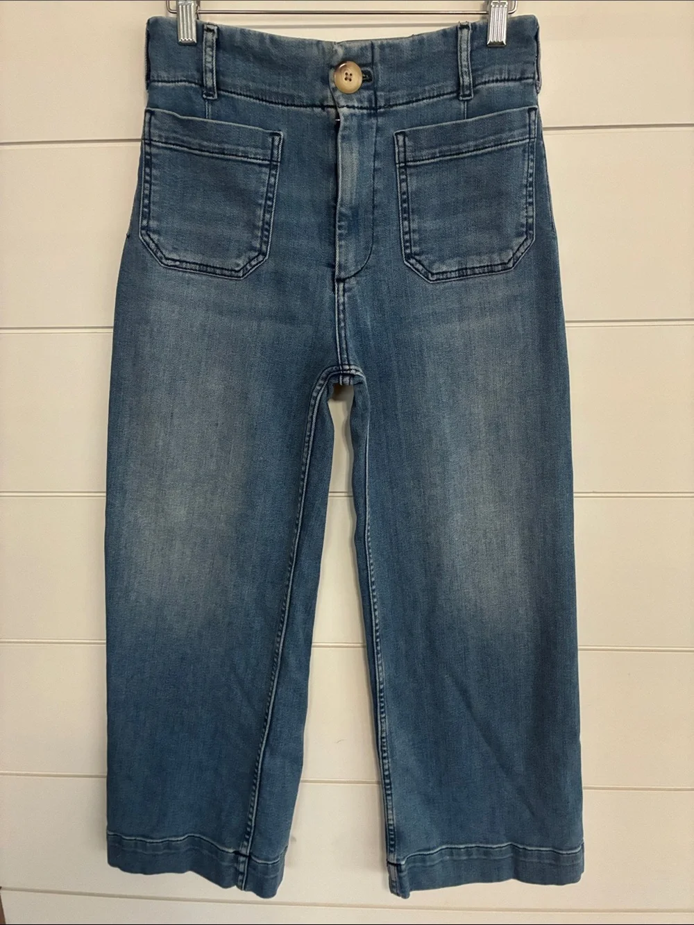 Maeve Colette Wide-Leg Crop Jeans from Anthropologie size 26